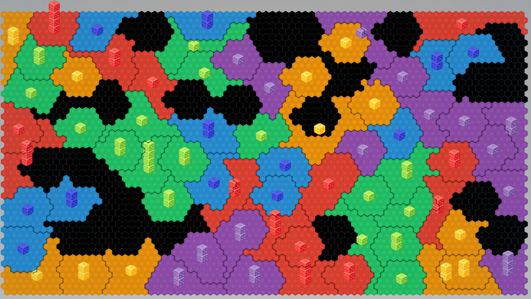 Dice War Hexagonal Battlefield Screenshot